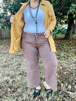 Emmy Brown Cropped Denim Pants