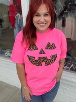Neon Leopard Jack- O Tee
