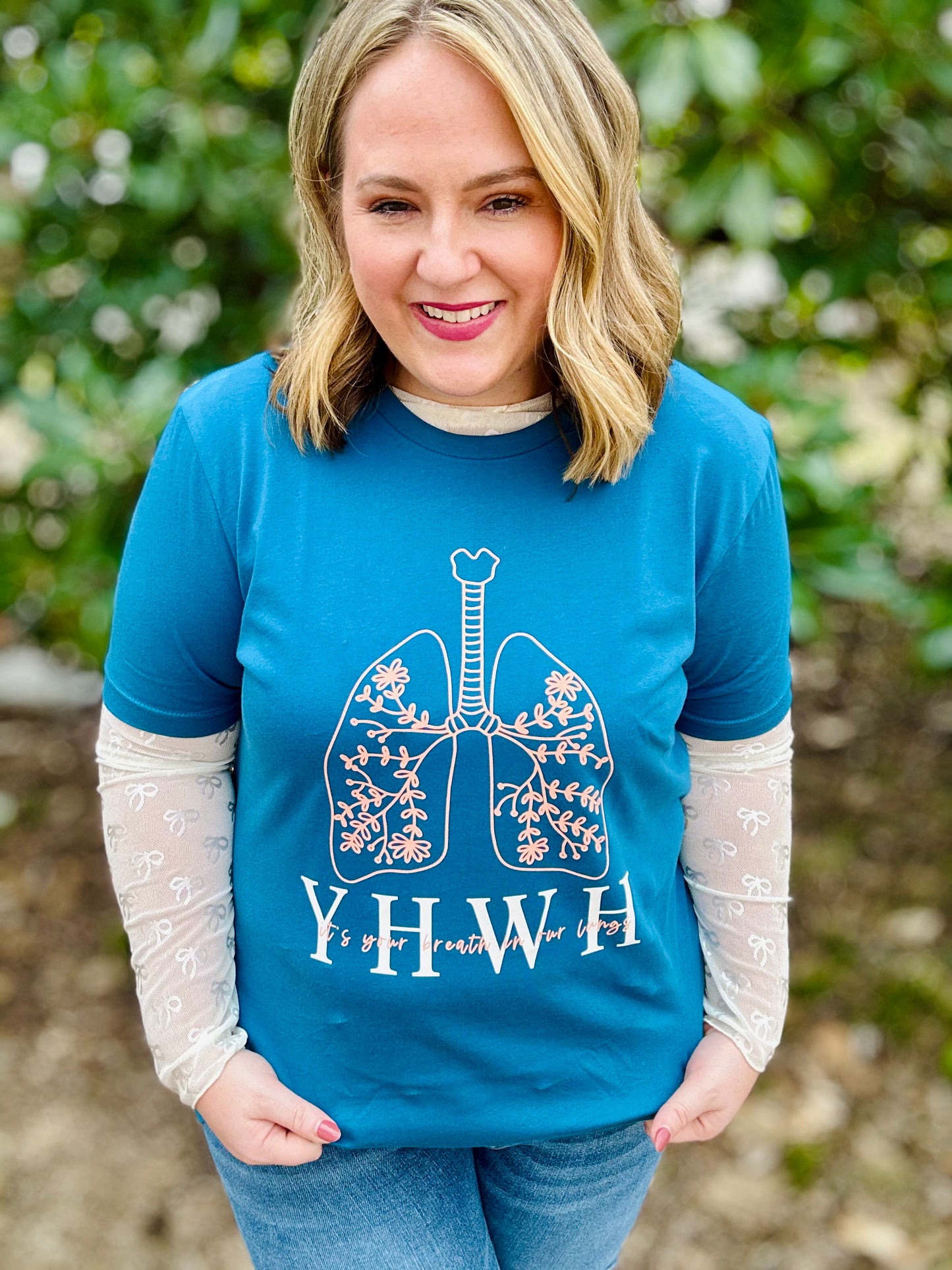 YHWH Floral Tee (Front & Back)