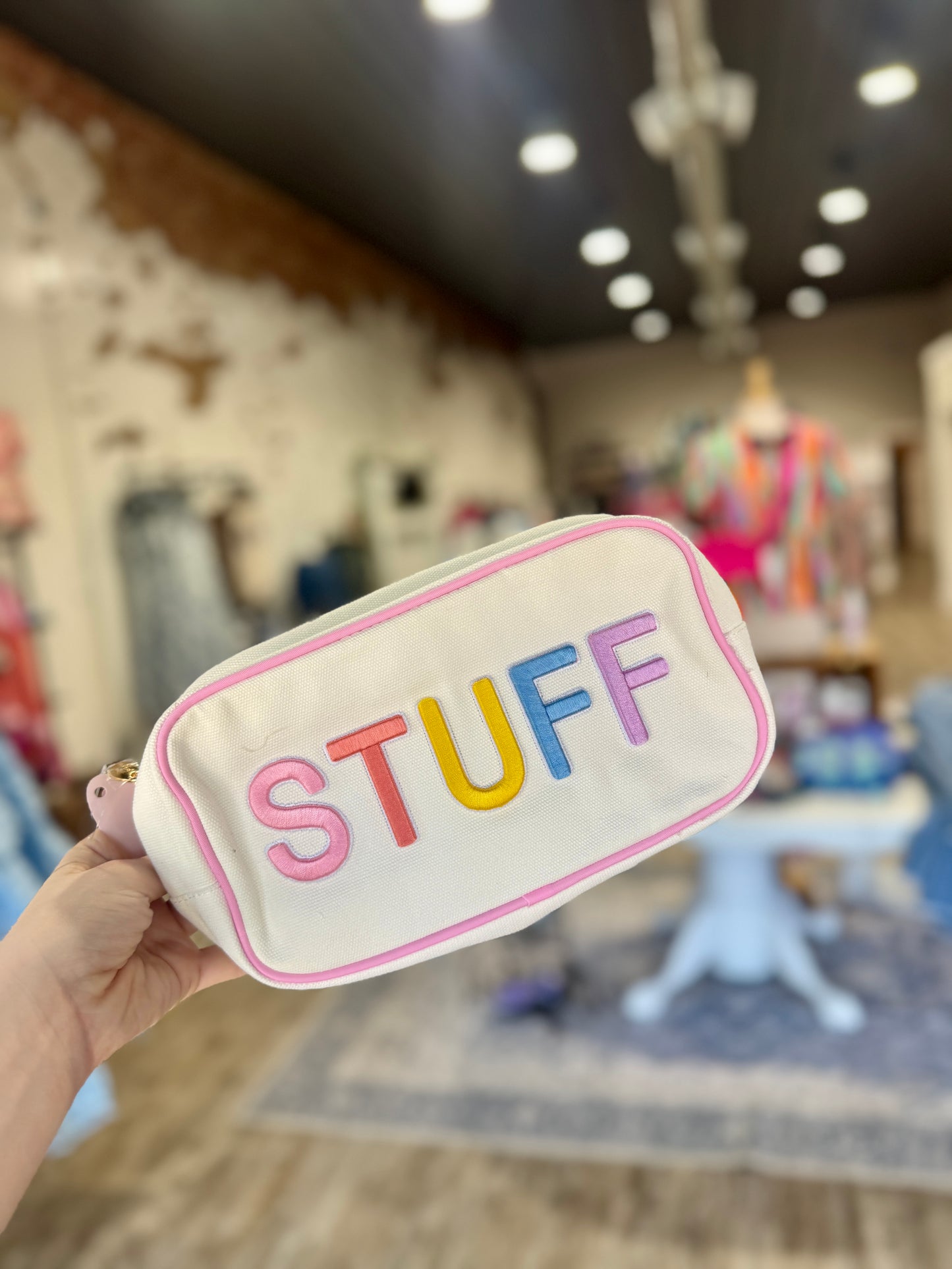 STUFF Canvas Embroidered Bag