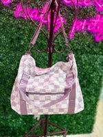 Checkered Travel Duffel (Multiple Colors)