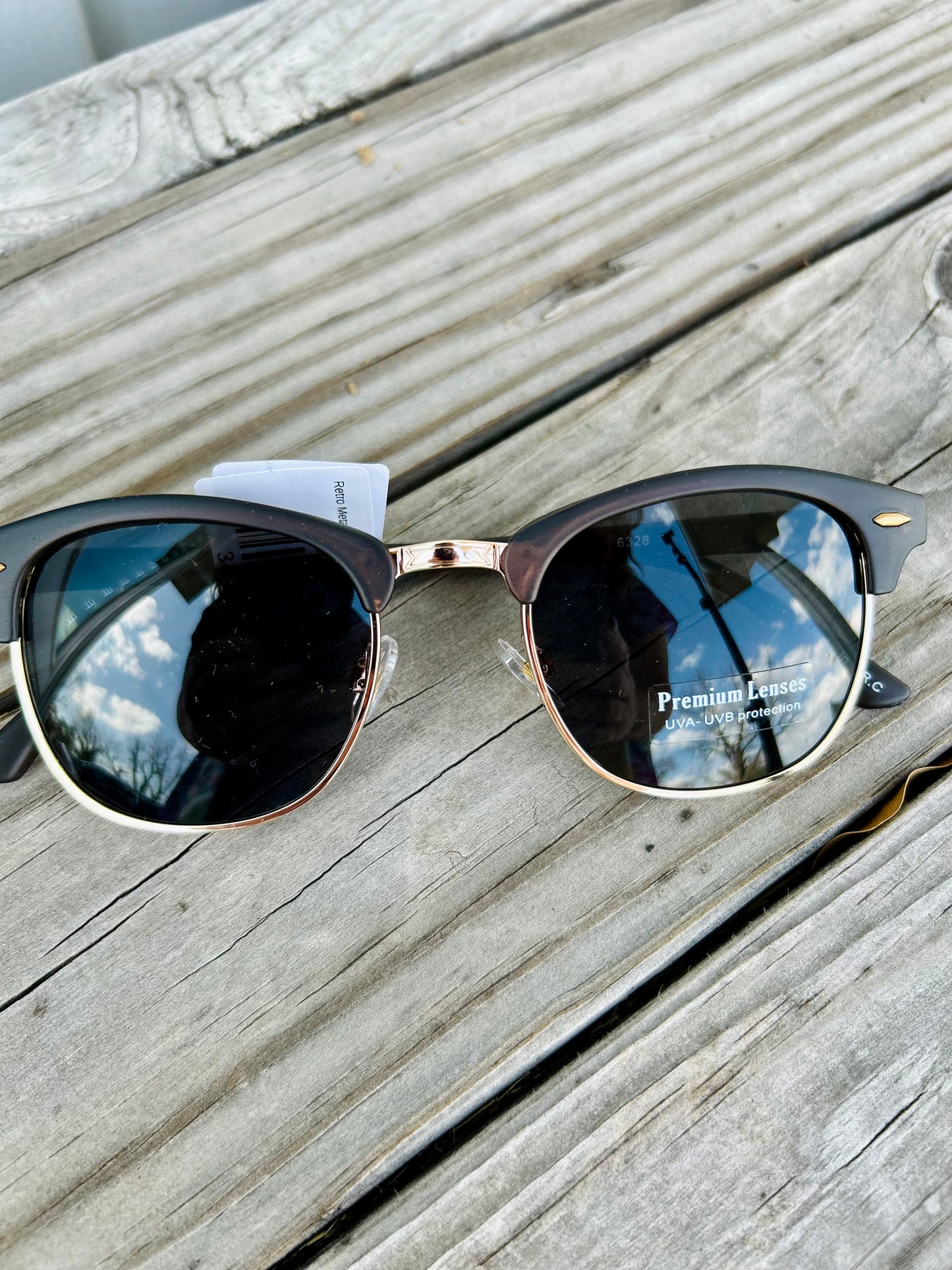 Retro Metal Rim Sunglasses (Multiple Colors)
