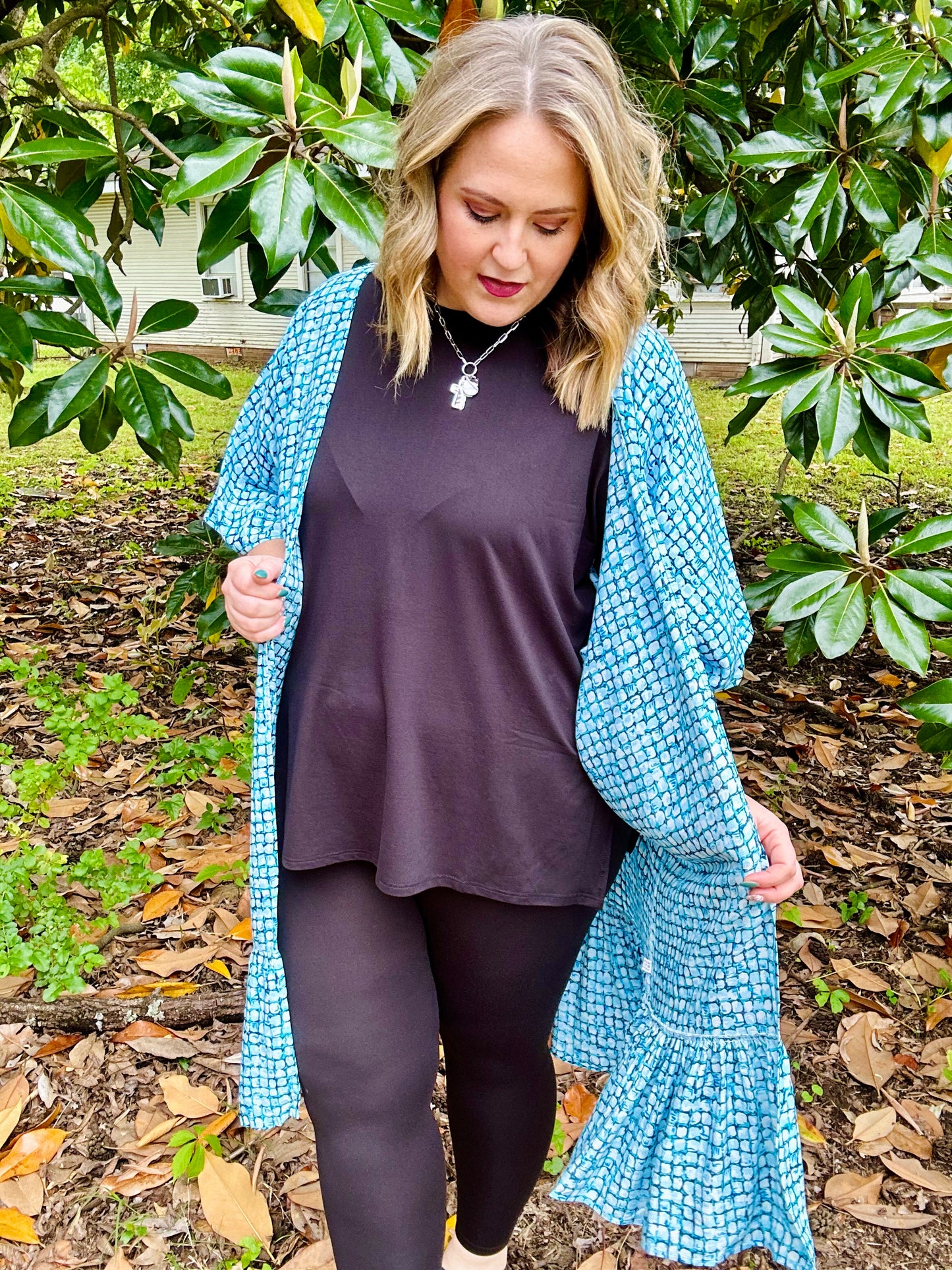 Donna Geometric Kimono
