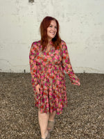Molly Floral Tiered Mini Dress