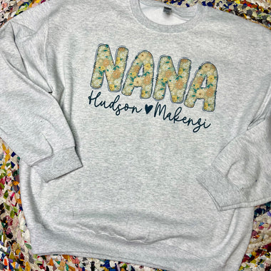Custom Floral Sweatshirt