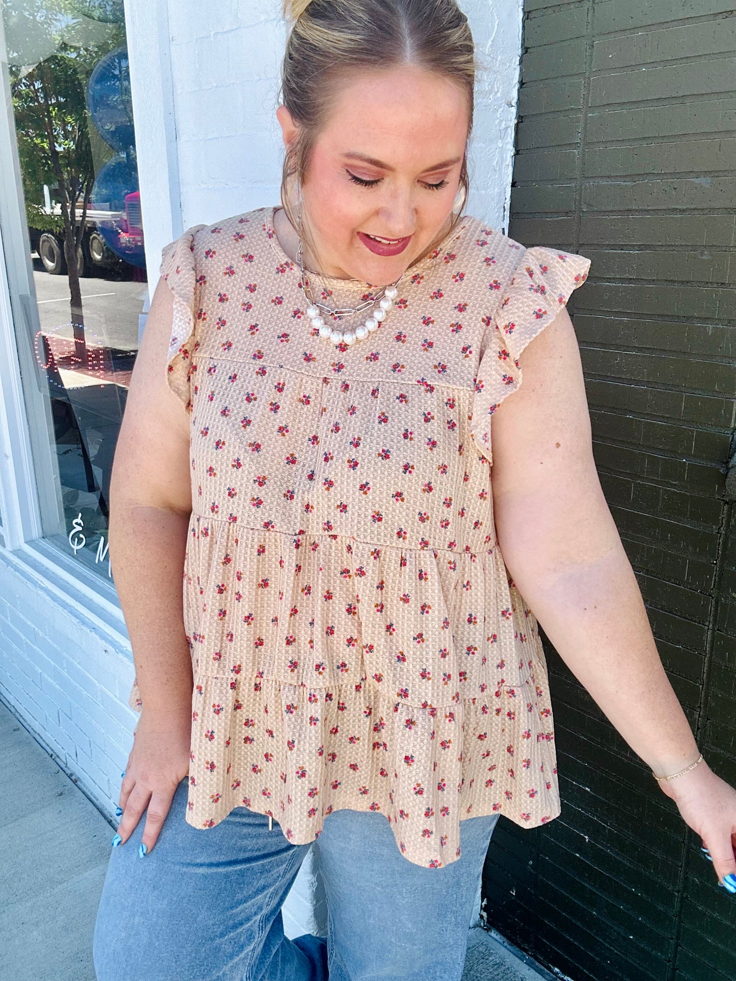 Baby Floral Tiered Top
