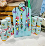 Retractable Beaded Lanyard (Multiple Colors)