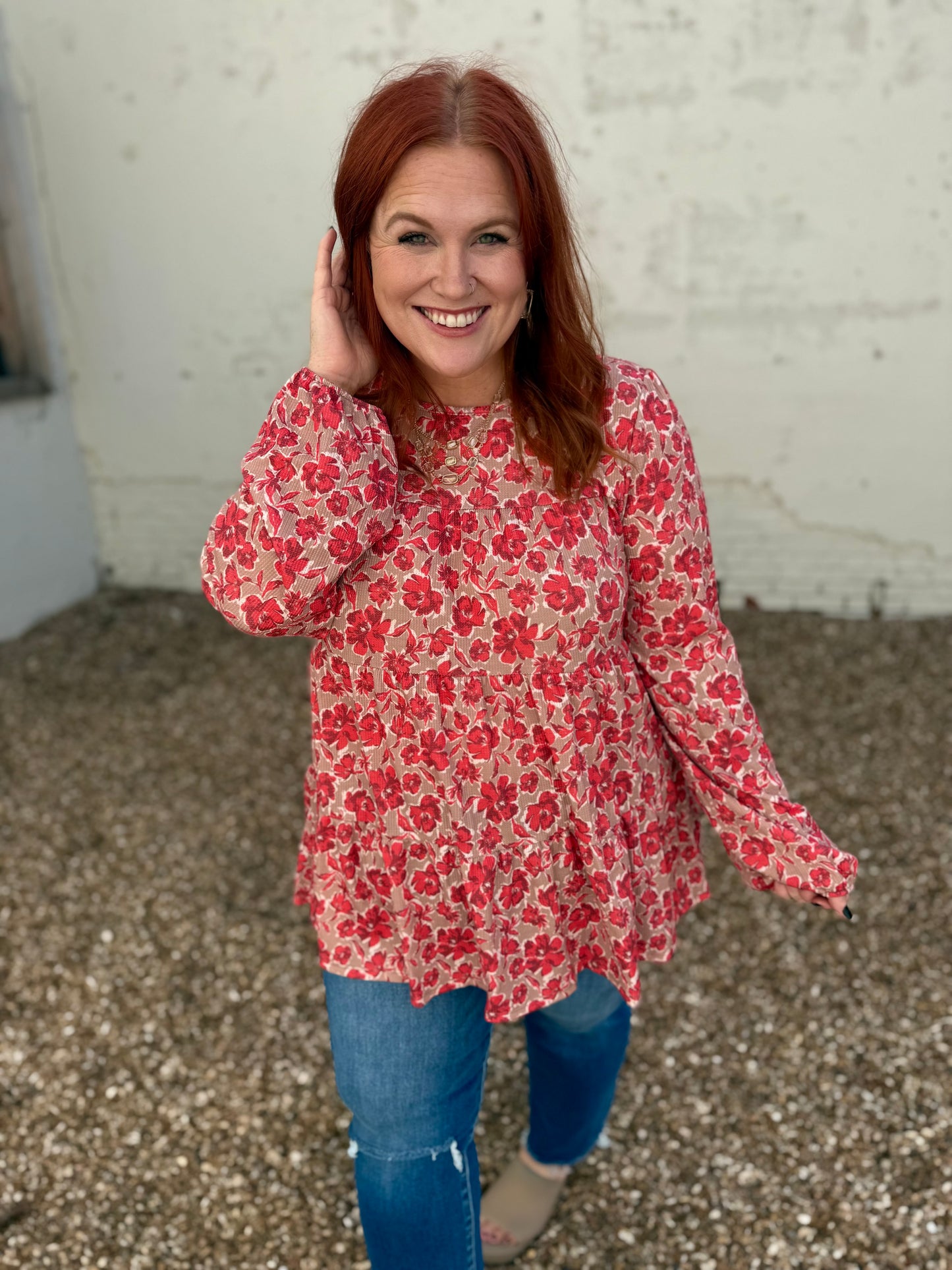 Fiona Floral Long Sleeve Top