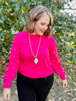 Pearl Embellished Top