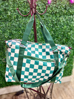 Checkered Travel Duffel (Multiple Colors)