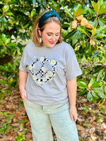 Checkered Peace Graphic Tee