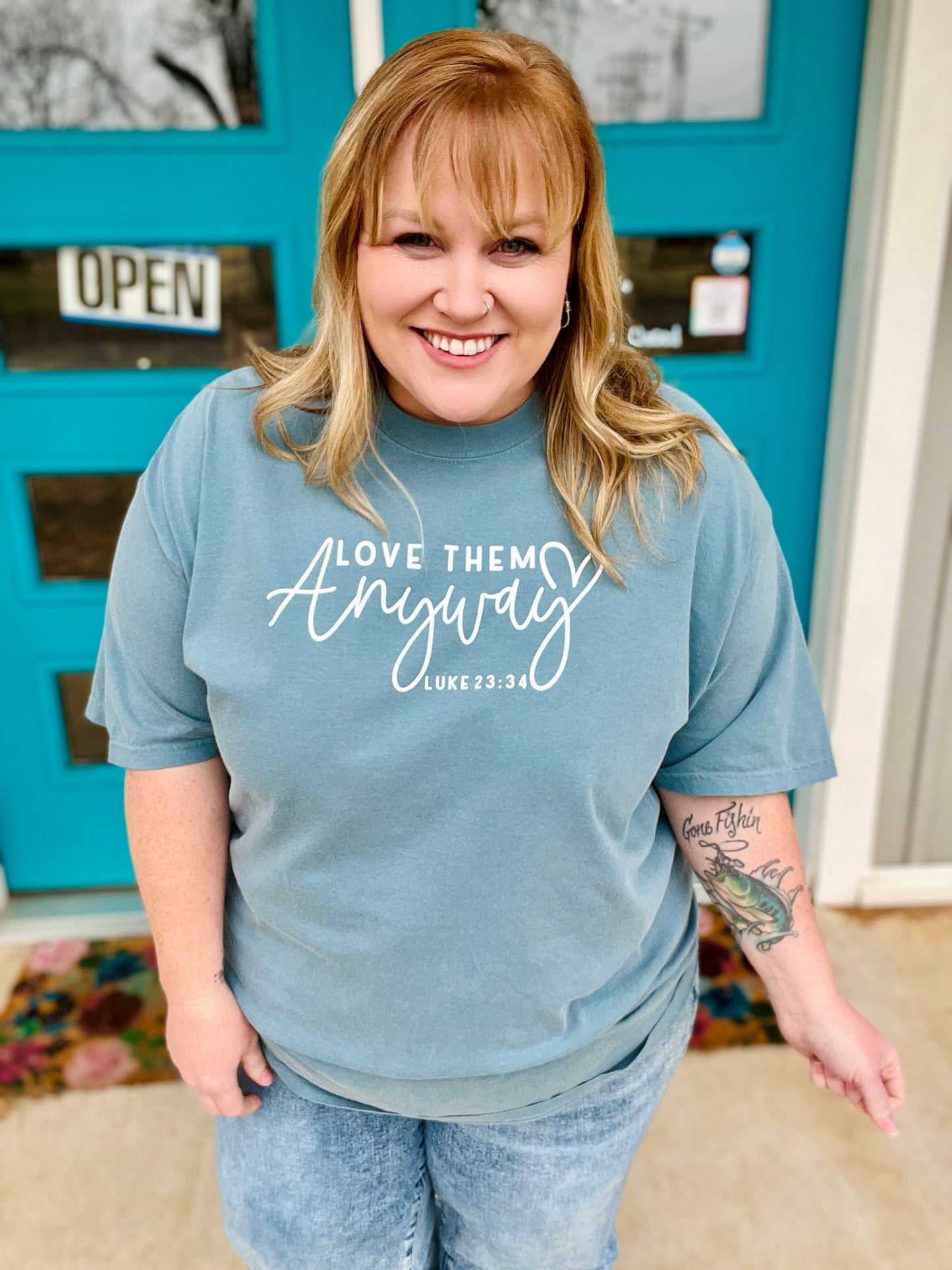Love Them Anyway Tee on Comfort Colors