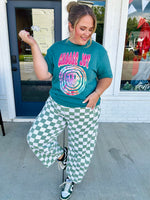 Olivia Checkered Barrel Pants