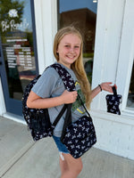 Bow Full Size Backpack Set (multiple colors-3 bags!)