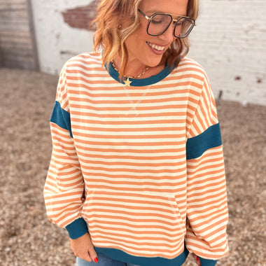 Rachael ColorBlock Striped Top