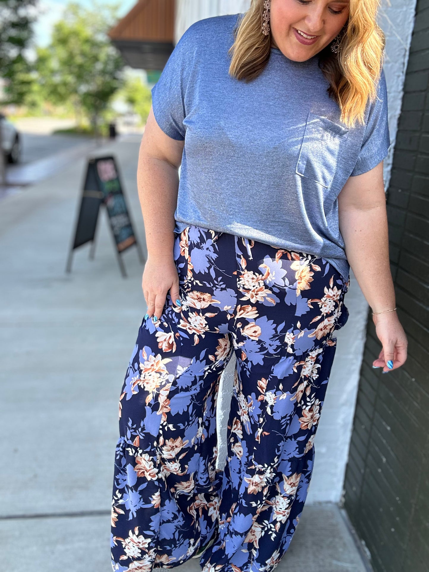 Katie Floral Wide Leg Pant