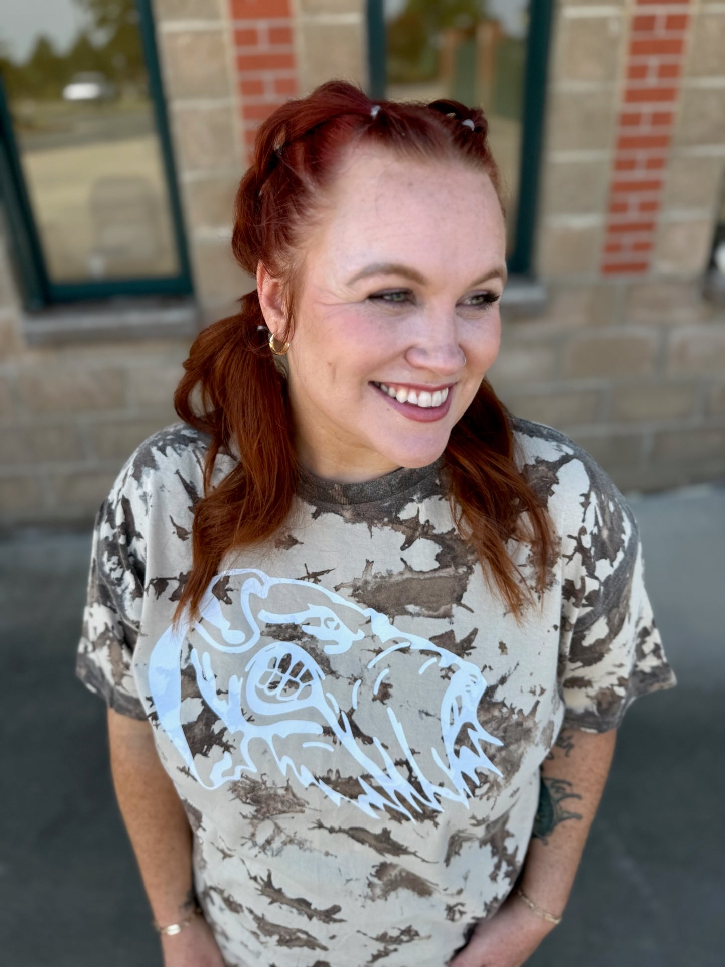 Mascot Bleached Tee (Customizable)