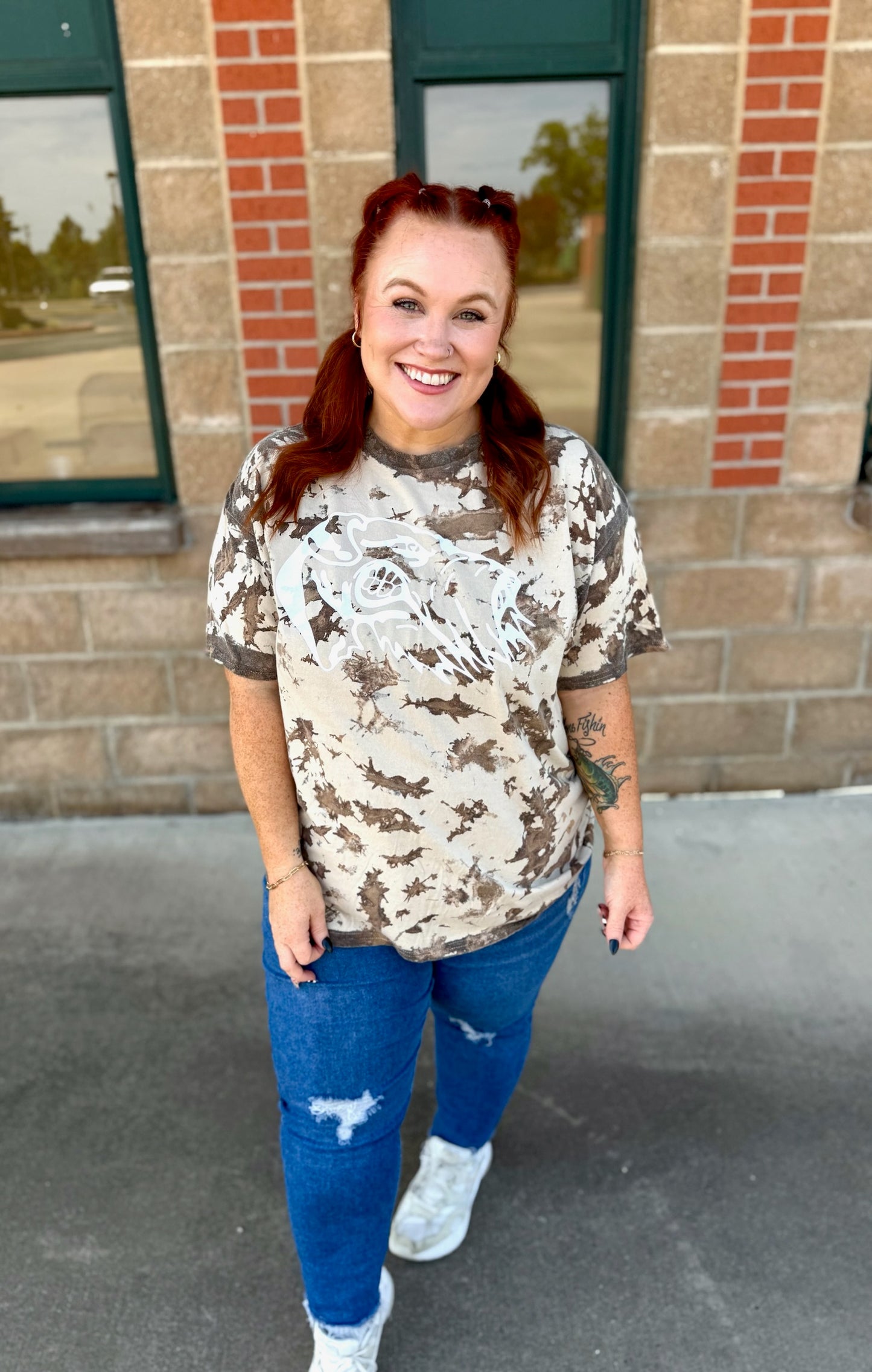 Mascot Bleached Tee (Customizable)