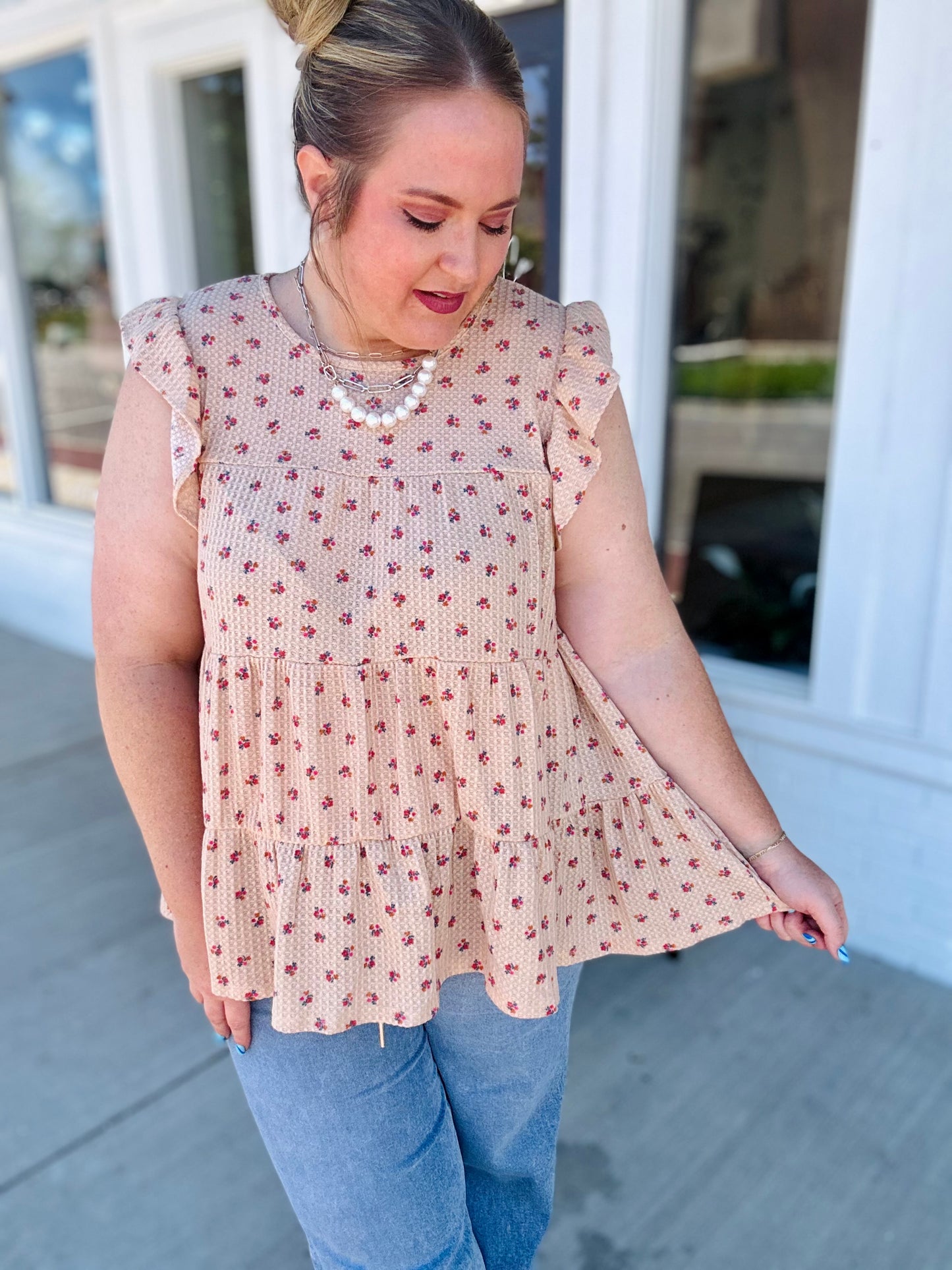 Baby Floral Tiered Top