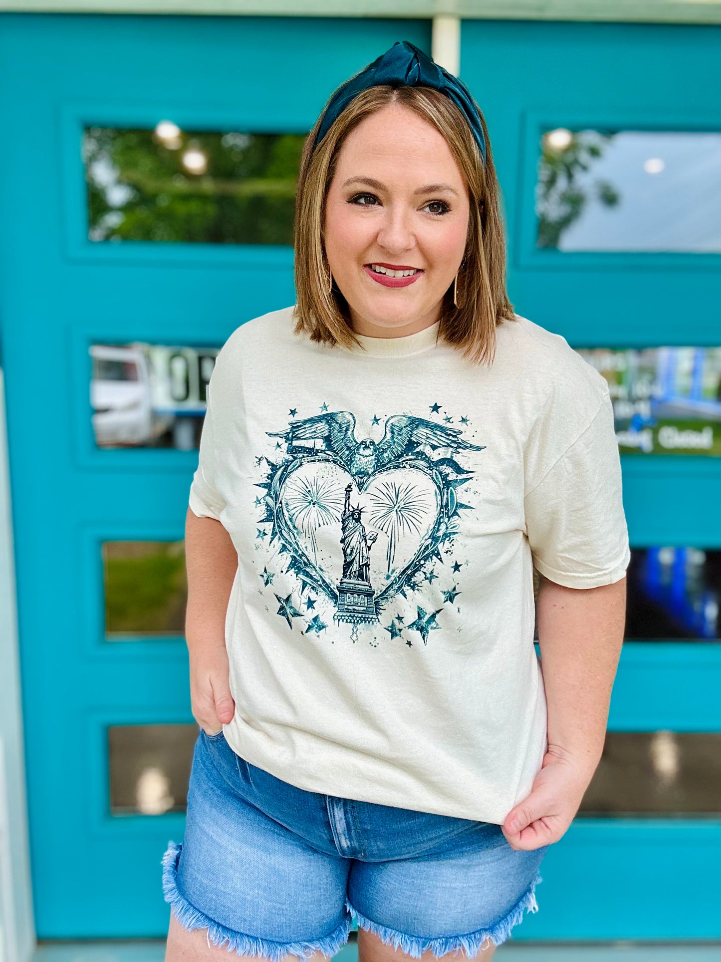 Lady Liberty Tee On Comfort Colors