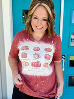 Pumpkin Fruits of the Spirit Bleached Tee