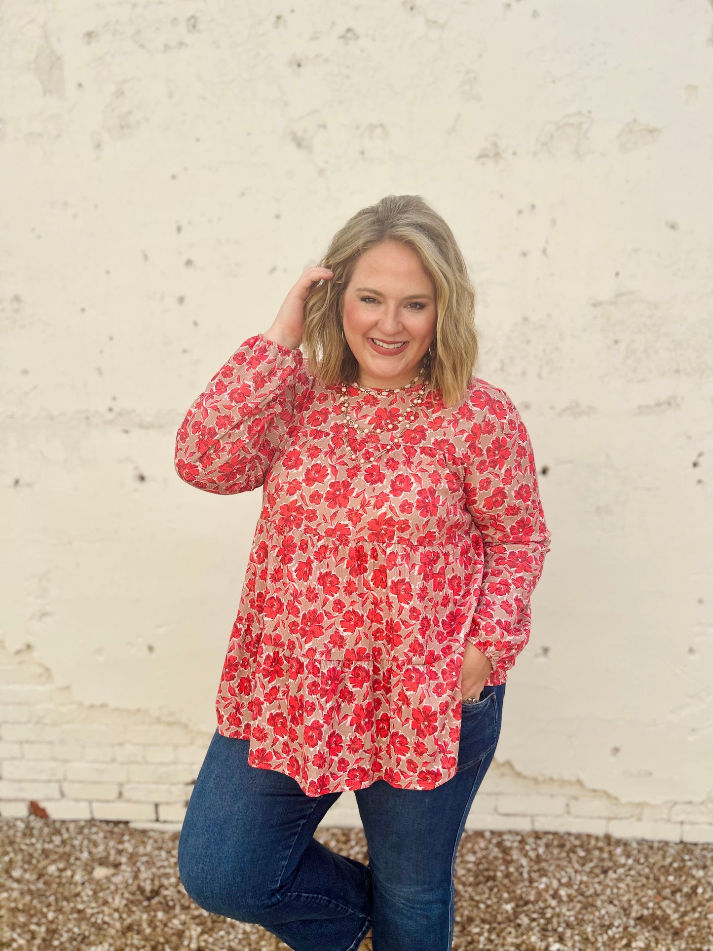 Fiona Floral Long Sleeve Top