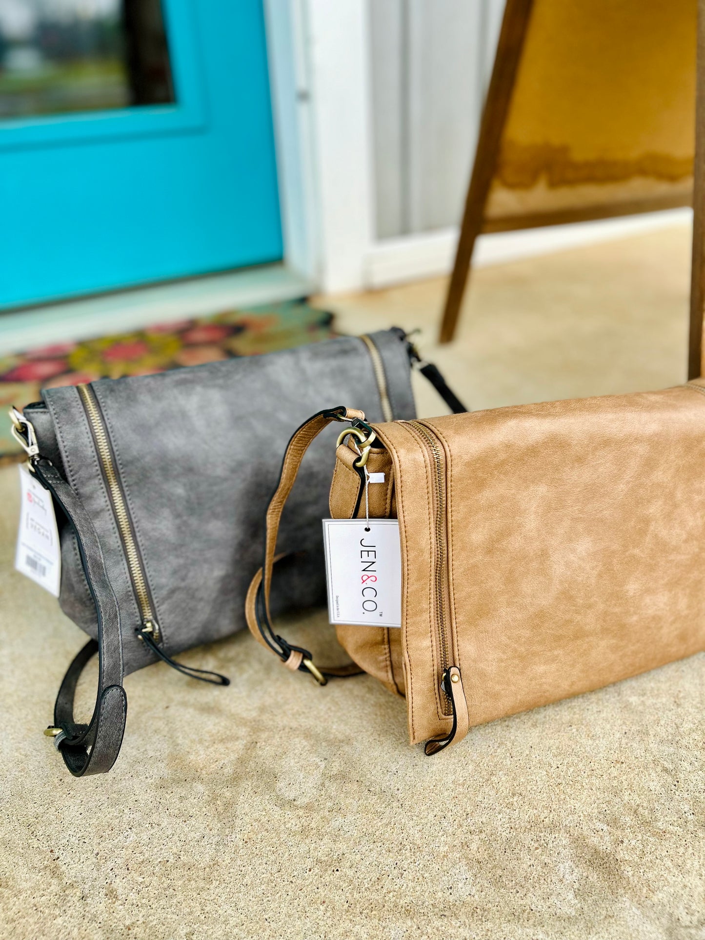Kaci Overflap Crossbody in Khaki
