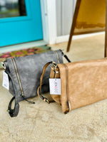 Kaci Overflap Crossbody in Khaki