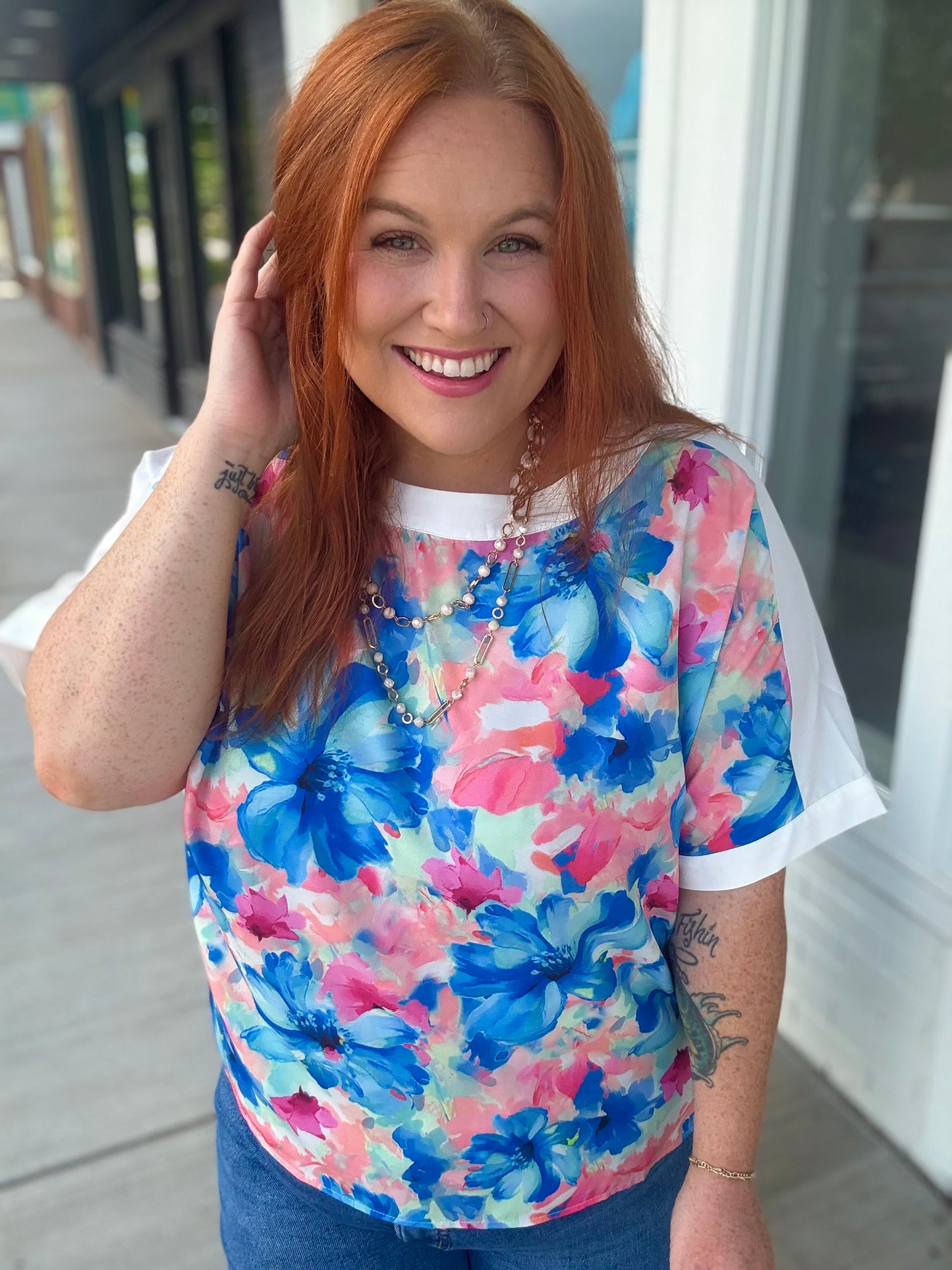 Ainsley Watercolor Top