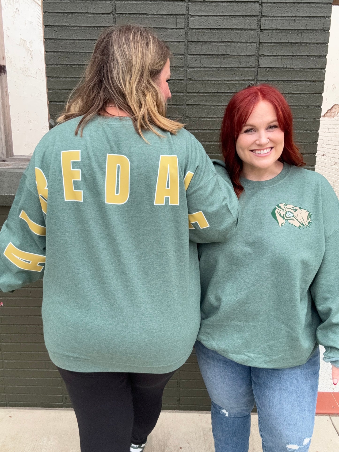 Mascot Stretch Sleeve Sweatshirt