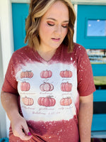 Pumpkin Fruits of the Spirit Bleached Tee