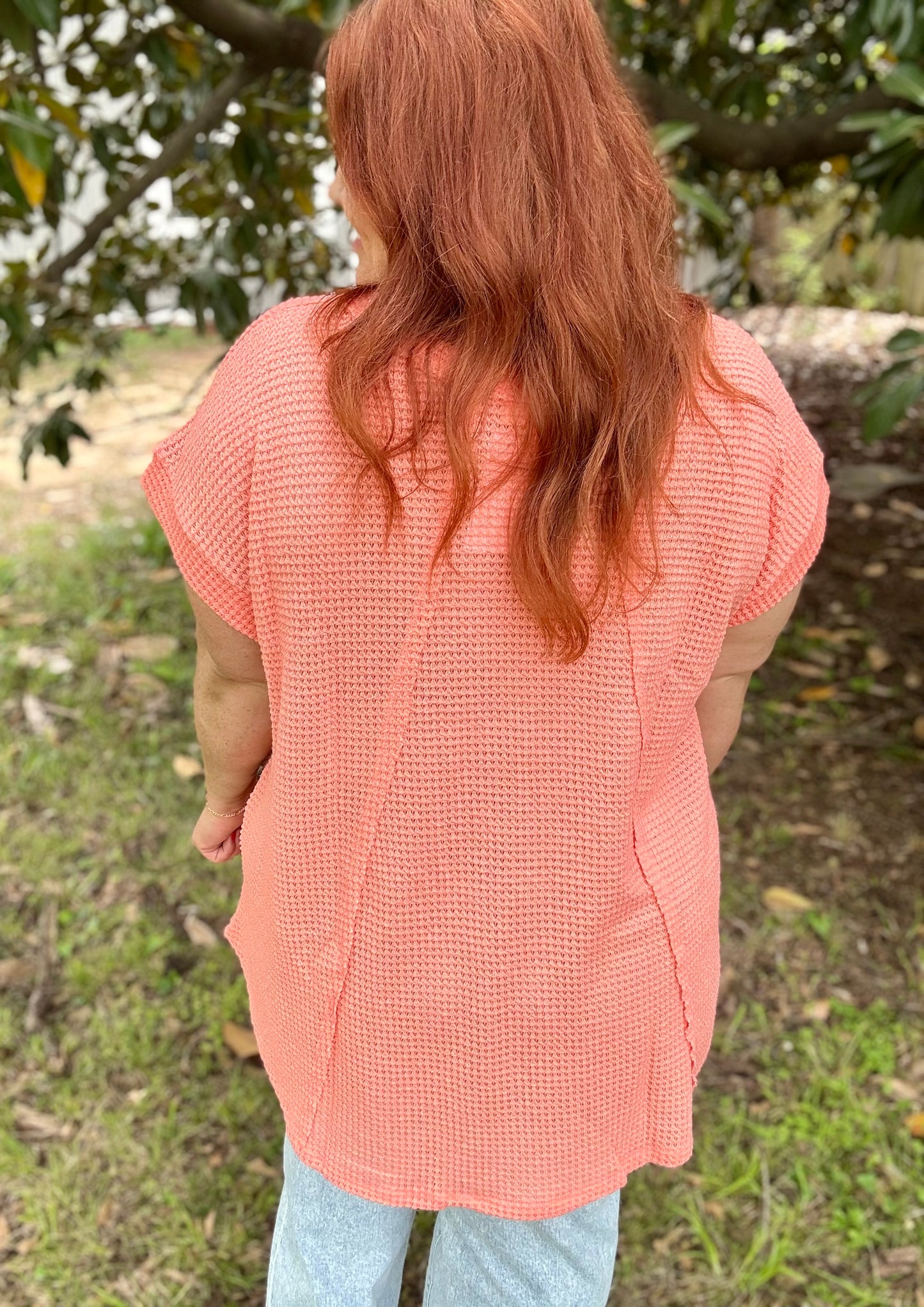 Blake Crochet Coral Top