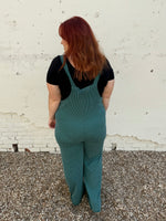 Sleeveless Solid Urban Ribbed Jumpsuit