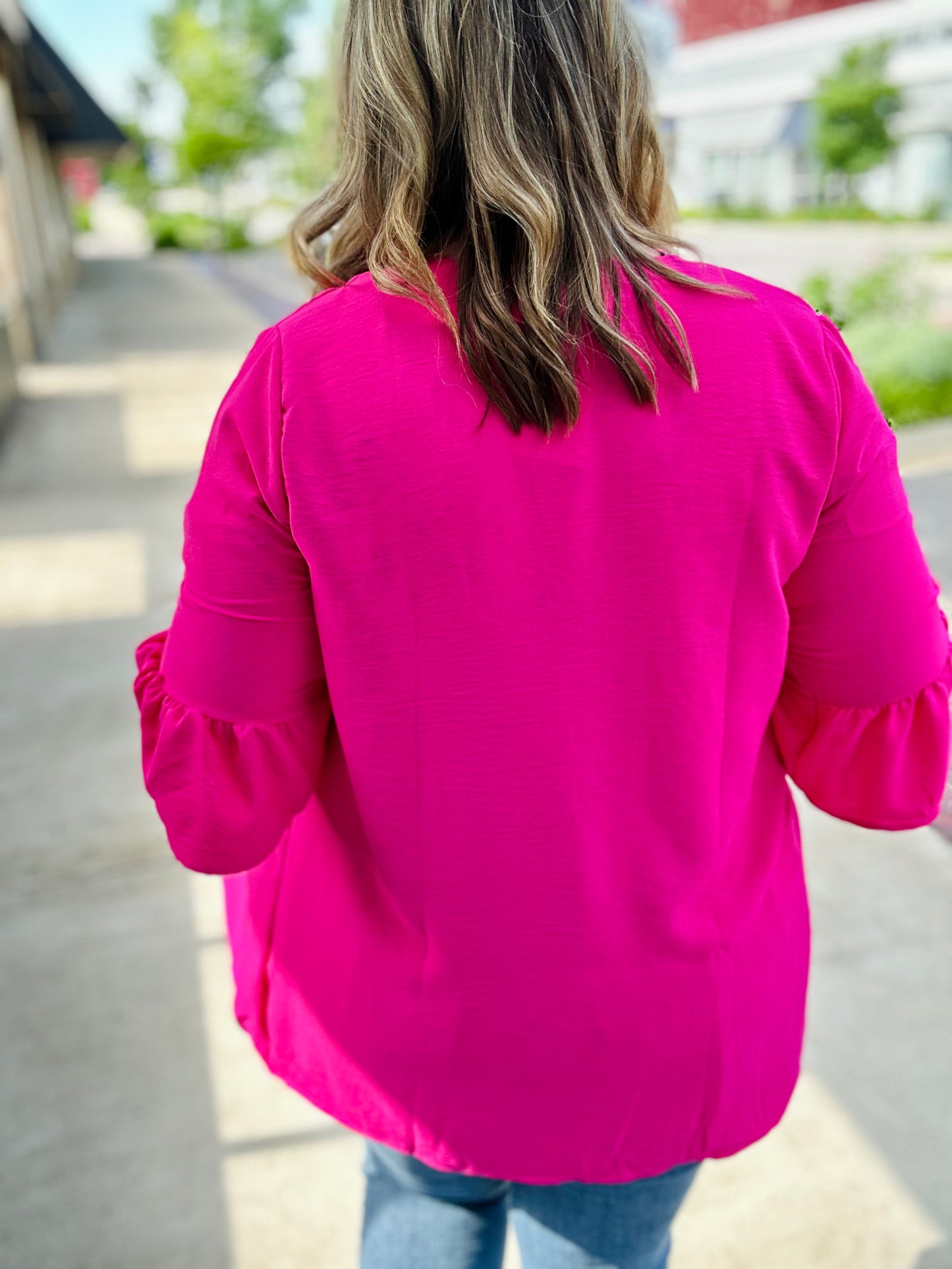 Finley Flutter Sleeved Kimono in Pink