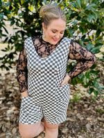 Amelia Checkered Romper