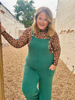 Sleeveless Solid Urban Ribbed Jumpsuit