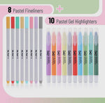 Bible Gel Highlighters & Fine Liner Pens