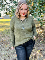 Jessica Frayed Hem Sweater