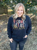 Let Us Long Sleeve Tee on Black