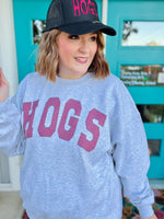 Hogs Red Varsity Sweatshirt (Customizable)