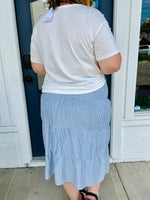 Ivory Striped Skirt
