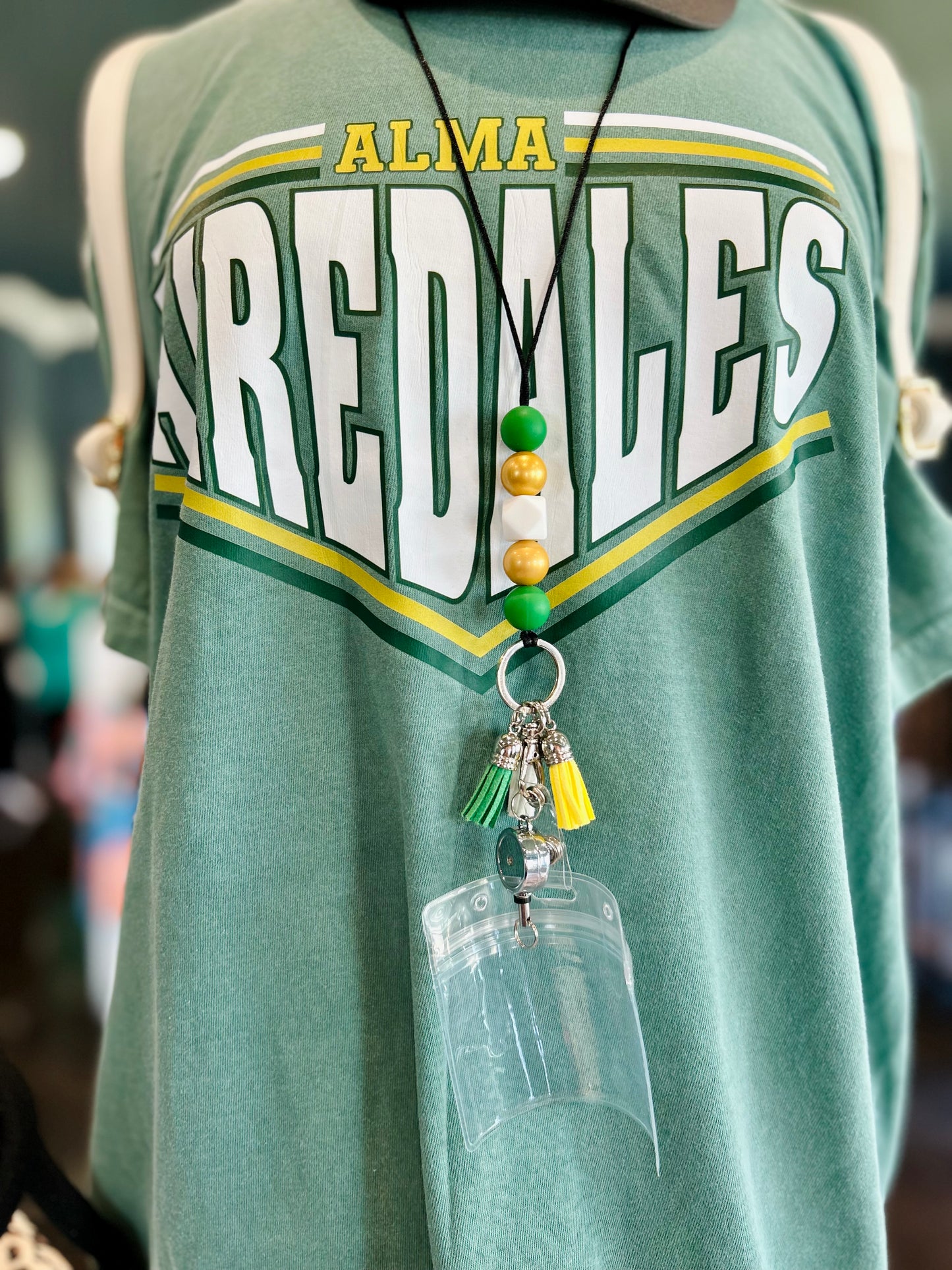 Retractable Beaded Lanyard (Multiple Colors)