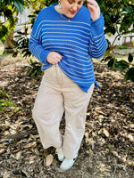 Allison Barrel Legged Washed Denim