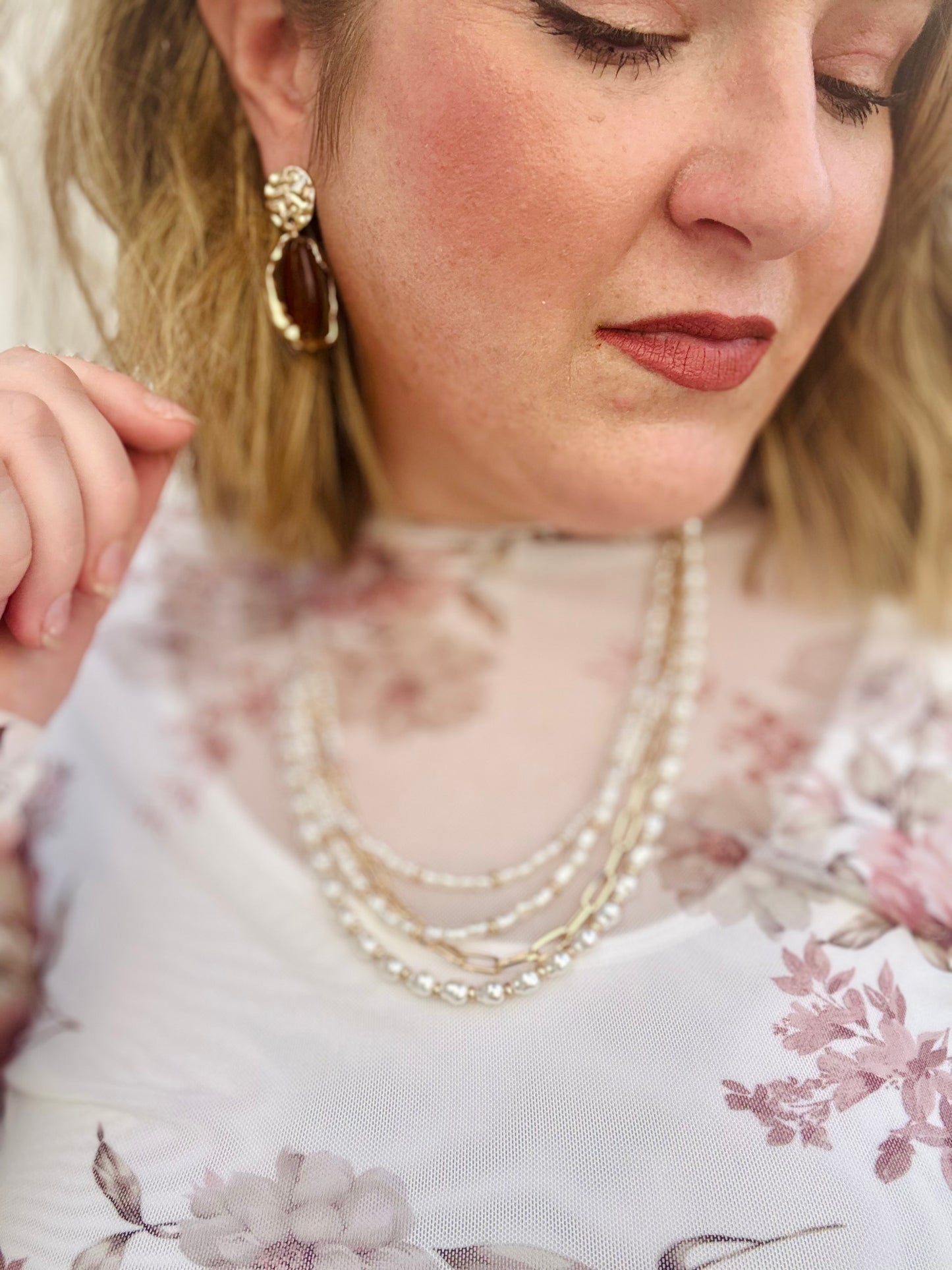 Layered Pearl Necklace