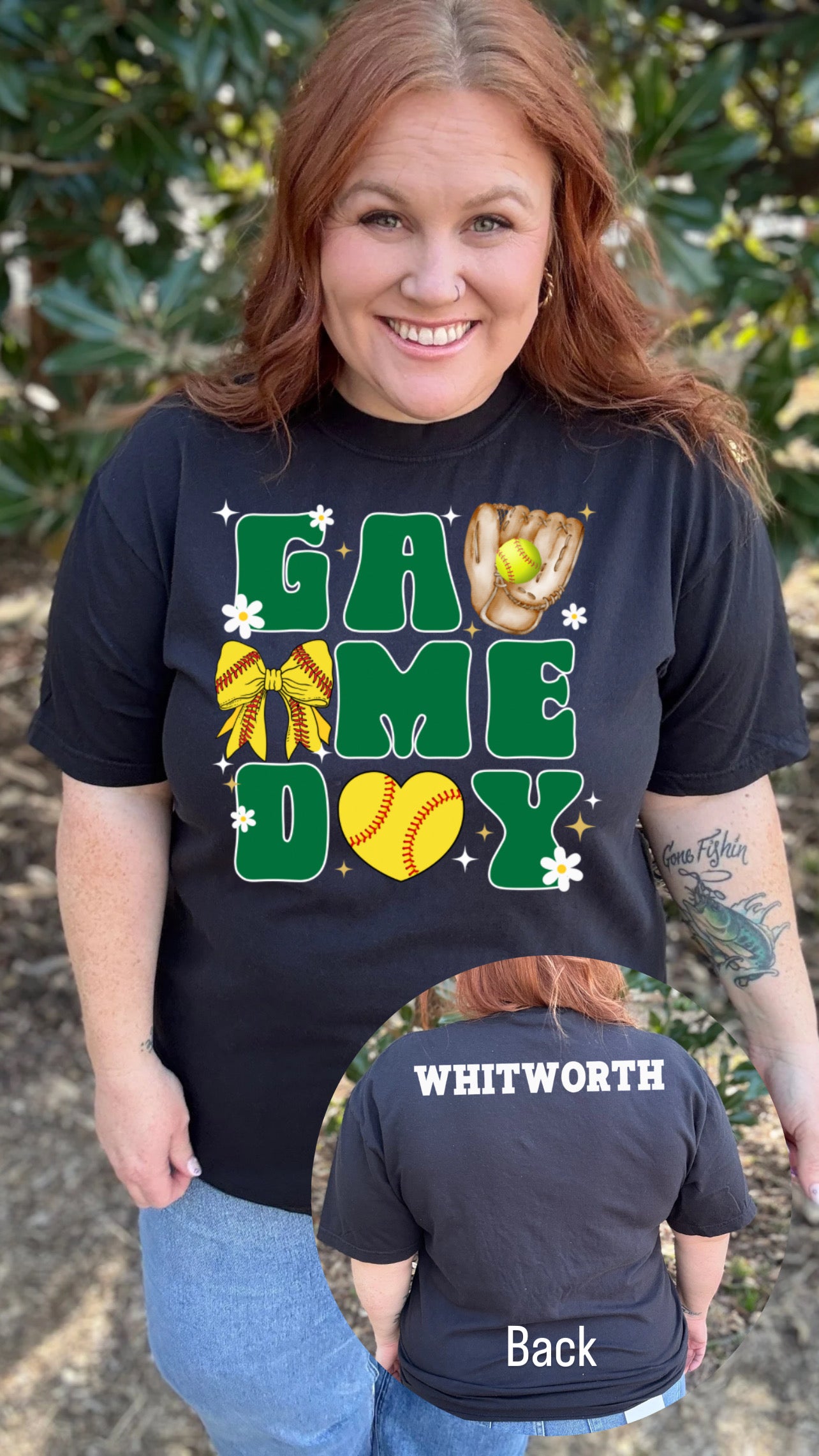 Customizable Game Day Retro Tee (Front/Back, Any Color!)