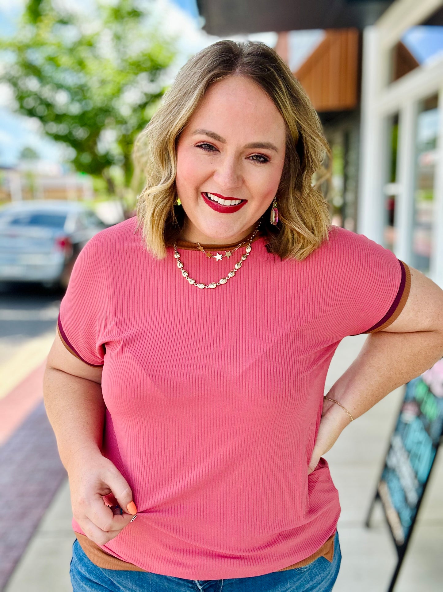 Finley Two Tone Top