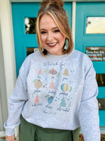 Christmas Fruits of the Spirit Sweatshirt on Gray