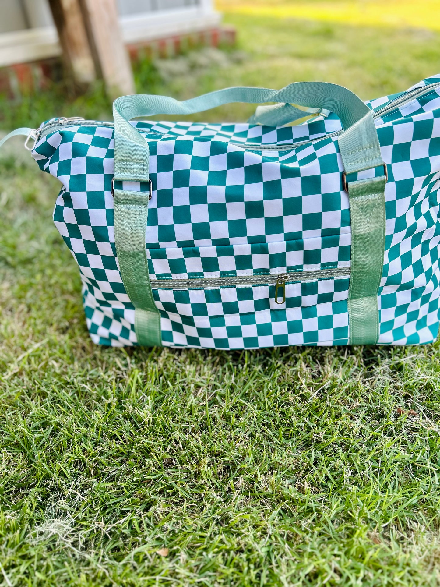 Checkered Travel Duffel (Multiple Colors)