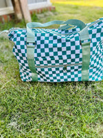 Checkered Travel Duffel (Multiple Colors)
