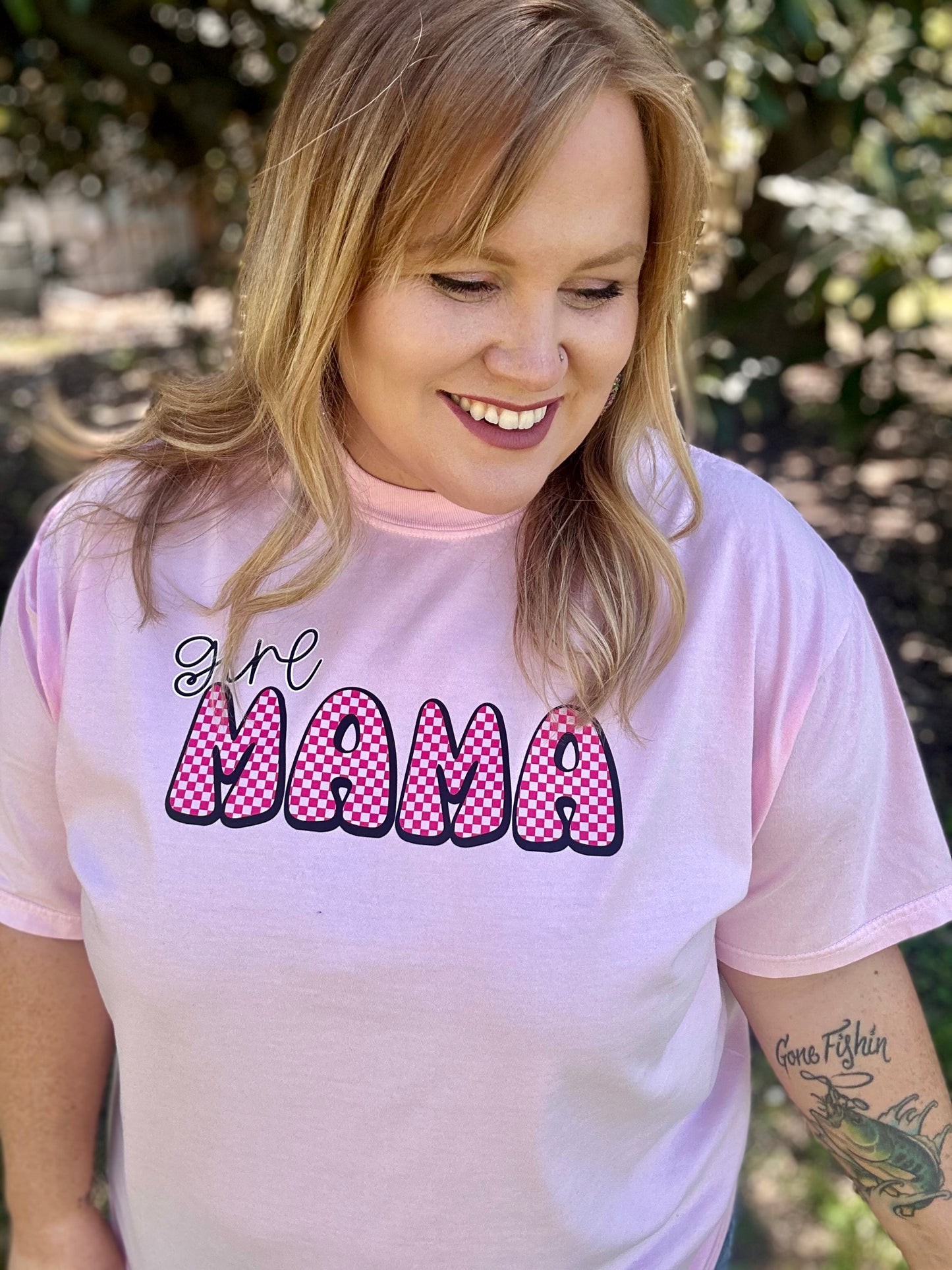 Girl Mama Tee On Comfort Colors